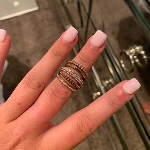 Swarovski Rose Gold Crystal Ring